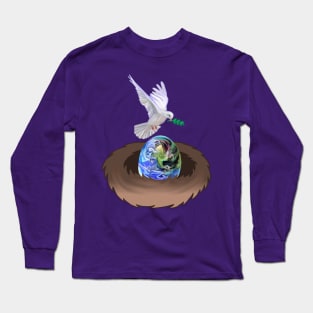 Dove Hatching World Peace Nest Long Sleeve T-Shirt